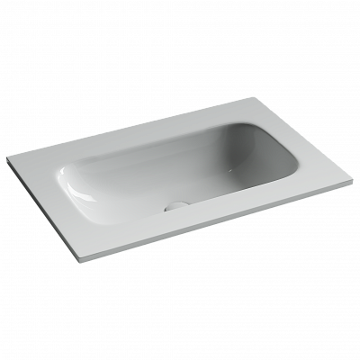 Раковина накладная мебельная Ceramicanova Грация (Grace) 710x457x137 без отв. под смеситель, белый, CN7031wx