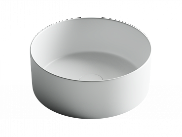 Умывальник чаша накладная круглая (цвет Белый Матовый) Element 358*358*137мм CN6032MW